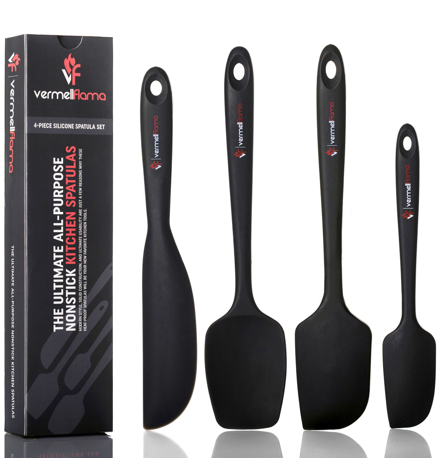 black rubber spatula